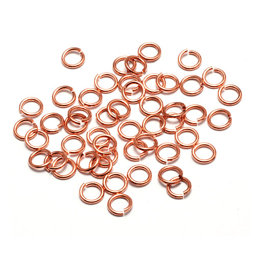 3mm Rose Gold Filled Jump Rings 14/20kt. 24ga. (25 pcs.)-RGF