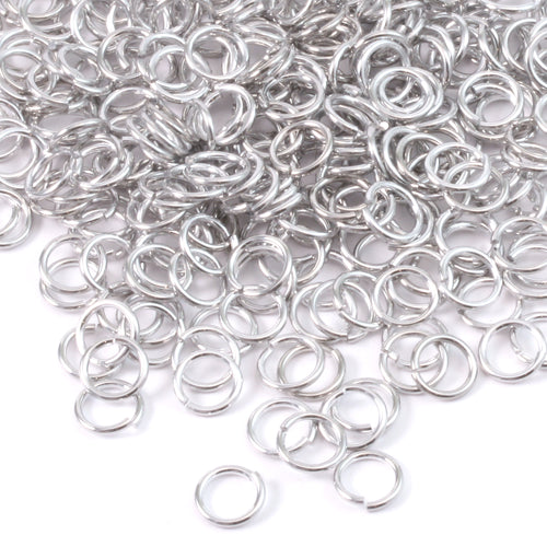 Aluminum 5mm I.D. 18 Gauge Jump Rings, 1 oz (~770 rings) – Beaducation
