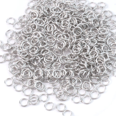 Silver Plated Nickel 10.5mm I.D. Split Rings, Pack of 50 – Beaducation