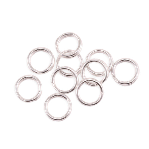 Sterling Silver 2.9mm x 4.1mm I.D. 18 Gauge Oval Jump Ring, Pack of 10 –  Beaducation