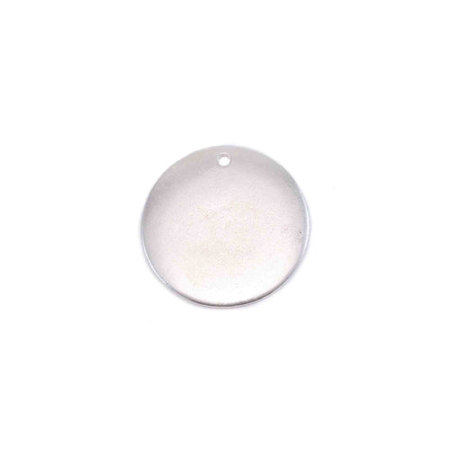 Silver Plated Pewter Round, Disc, Circle with Hole, 16mm (.63), 16 Ga –  Beaducation