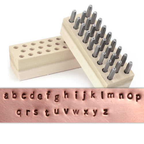 Vikalpah: How to use metal alphabet stamps to create designs & textures