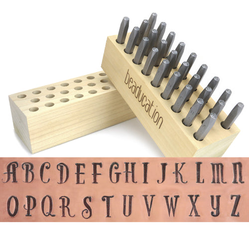 Beaducation Exact Series, Kismet Uppercase Letter Stamp Set 4.5mm