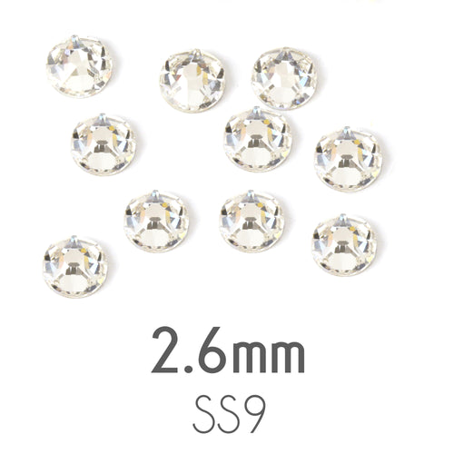 Blue Zircon AB 6mm Or 5mm Or 4mm Loose Flat Back Rhinestone Packs/ Swa –  World Trimmings