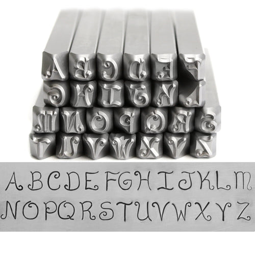 Metal Letter Stamp Set Block Lowercase 3/32 2.4mm / Beaducation Metal  Stamping DIY Jewelry Making Tools & Supplies SET021 