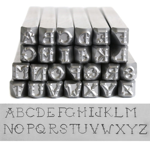 Beadsmith® Decorative Letter Stamp Sets (2-3 mm)