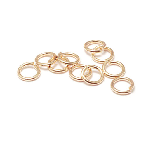 Heavy Jump Rings, 12mm, 13 Gauge, 02828, rich gold finish, B'sue Boutiques,  Jewelry Supplies, extra