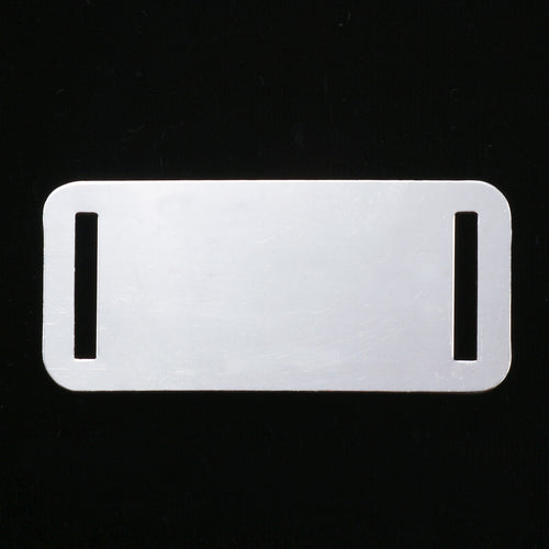 Aluminum Rectangle, 31.8mm (1.25) x 6.4mm (.25), 18 Gauge, Pack of 5 –  Beaducation