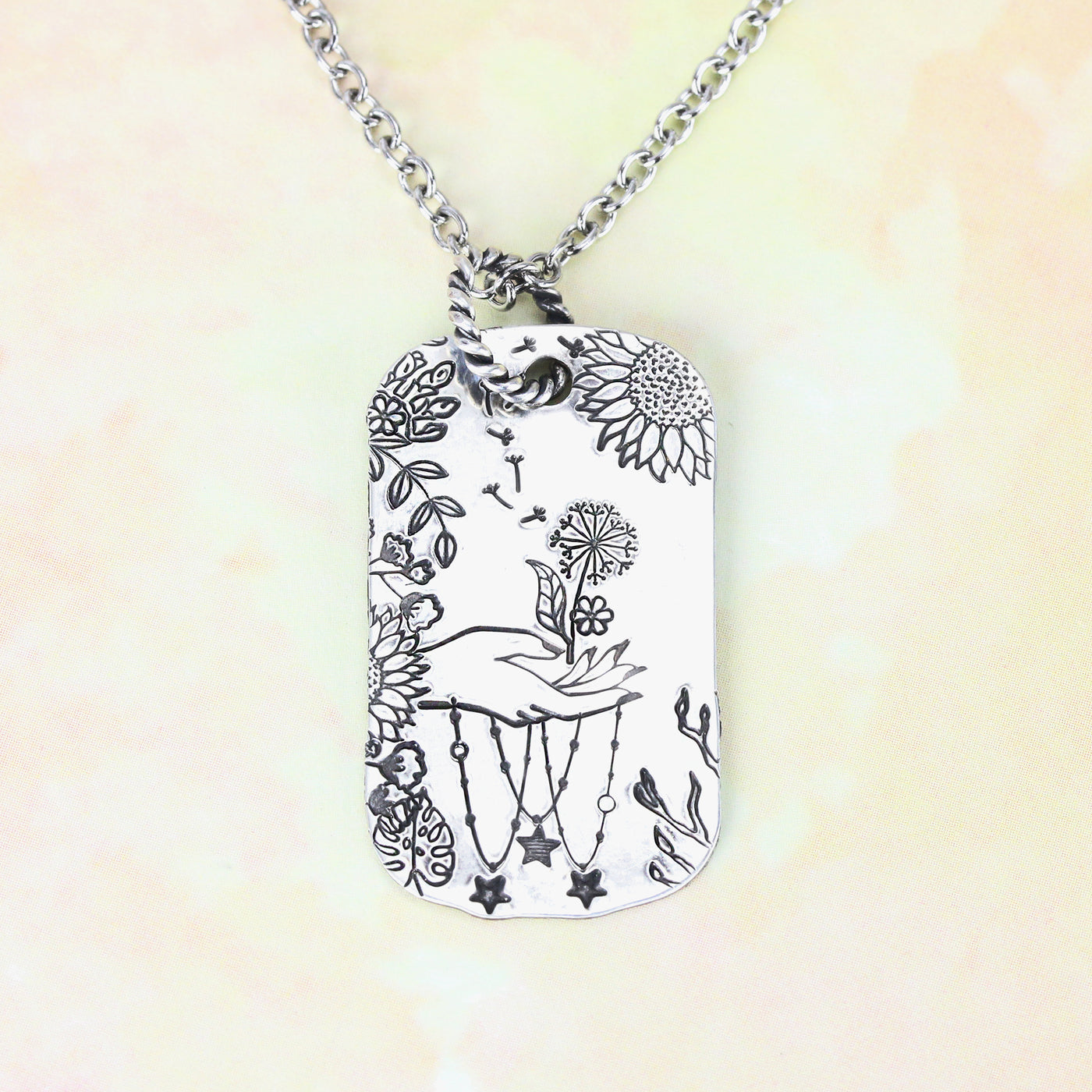 stamped necklace