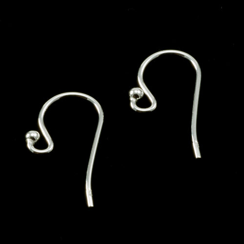 Sterling Silver Flat Pad Earring Posts with Pair of Backs, 4mm