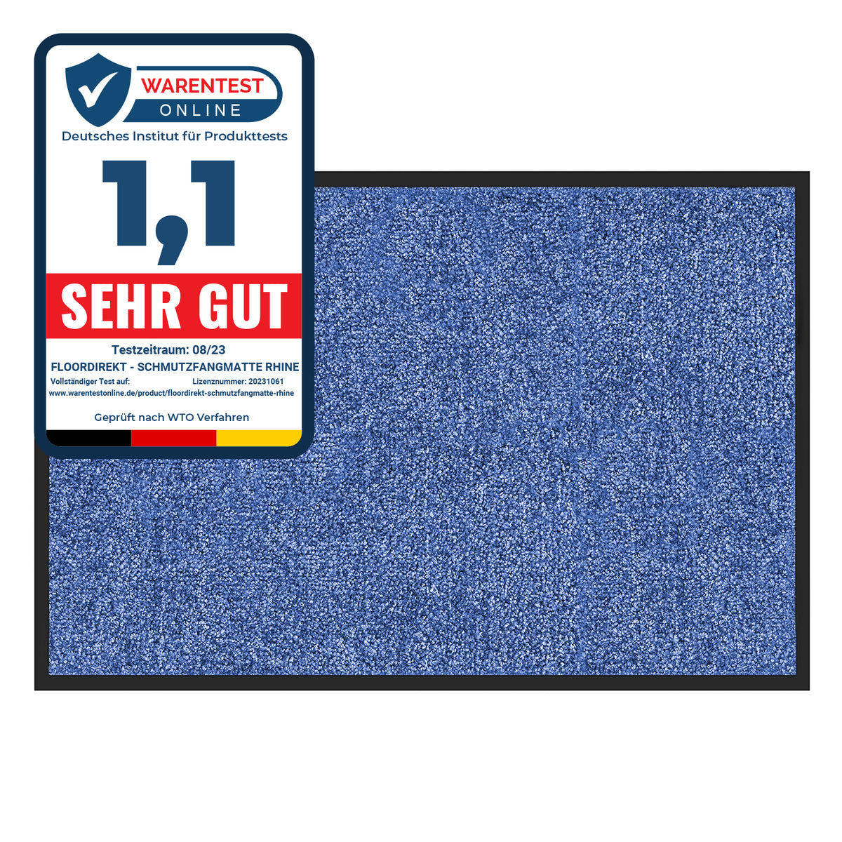 Floordirekt Teppich-Bodenschutzmatte | Transparent | Polycarbonat (75 x 120  cm)