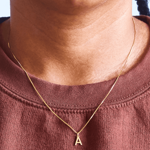 Gold Initial Necklace - Personalized Jewelry Necklace