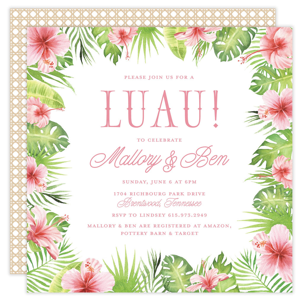 luau invitation – Katherine Kelly Design