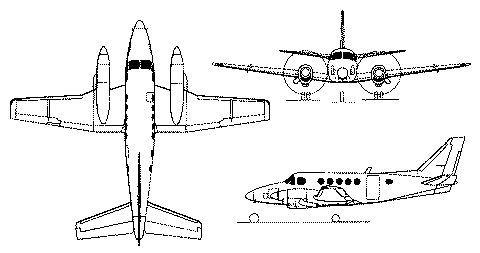 Beechcraft King Air Drawing