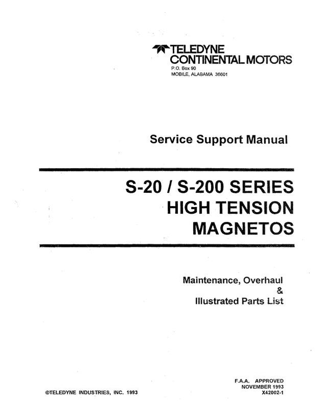 Bendix Magneto Application Chart