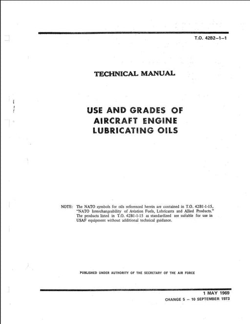 USAF Disposal of Used Fuels & Oils Technical Manual T.O. 42B-1-23 (T.O —  Essco Aircraft