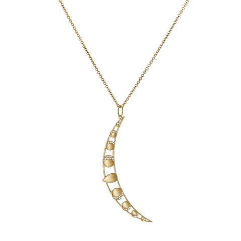 crescent charm pendant