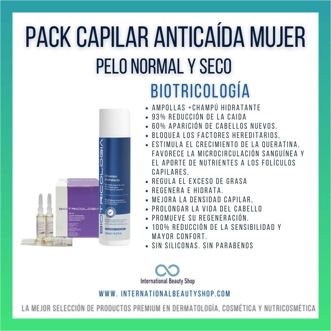 Tratamiento anticaída Hombre y Mujer Ampollas AR 23b+ Champú – INTERNATIONAL BEAUTY SHOP