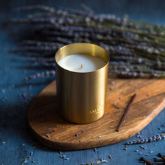 Gold aromatherapy scented candle