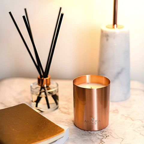 Eco-luxury candle and reed diffuser