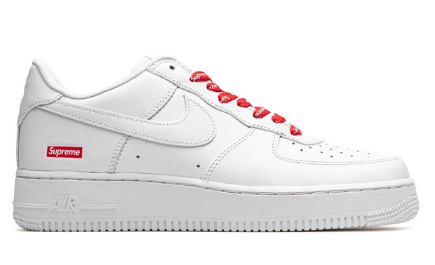 nike air force 1 supreme white