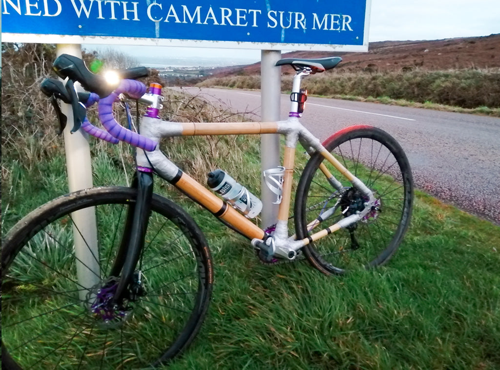 Gravel bamboo bike by Gavin build in Cornwall UK