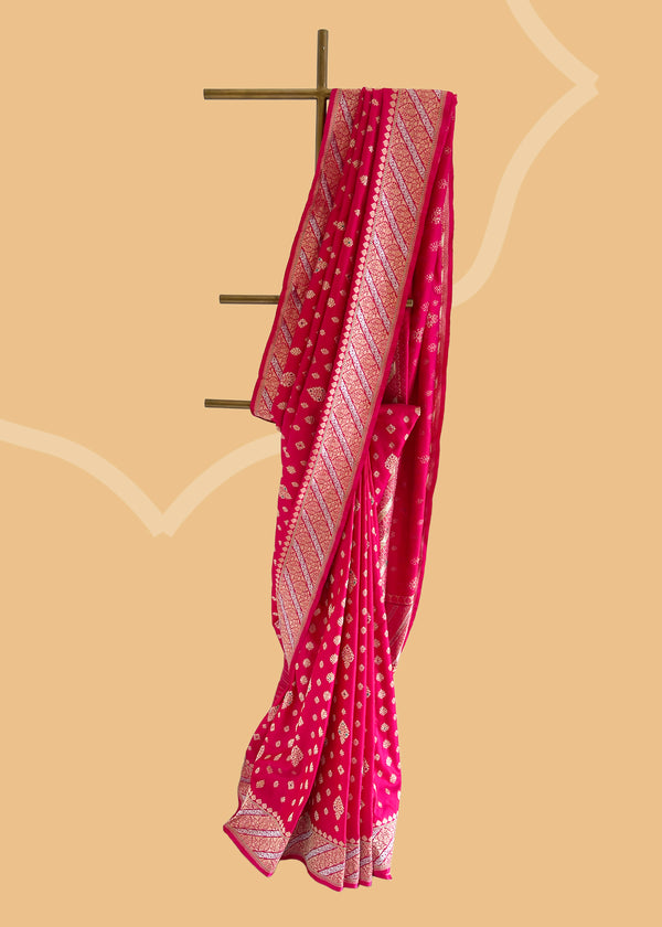 Sky Hand Woven Cotton Blend Tissue Saree