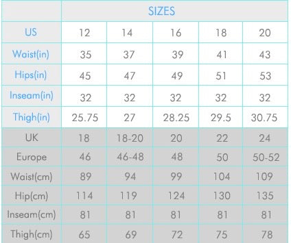 Size Chart – House of Celine