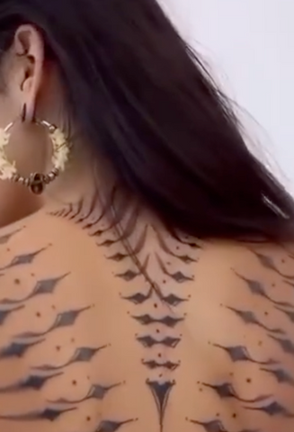 nape of the neck tattoo