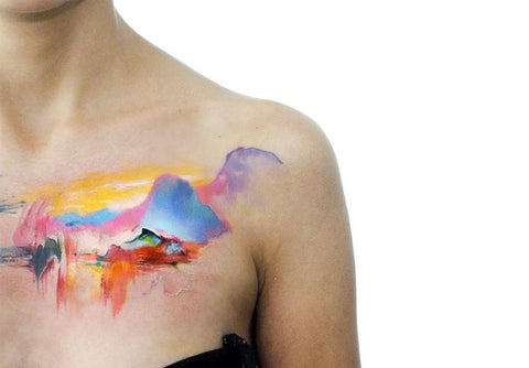 Watercolor and Painterly Tattoos