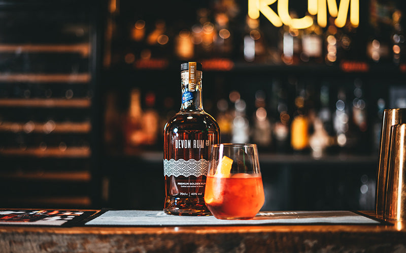 how to make a coconut rum negroni with the devon rum company