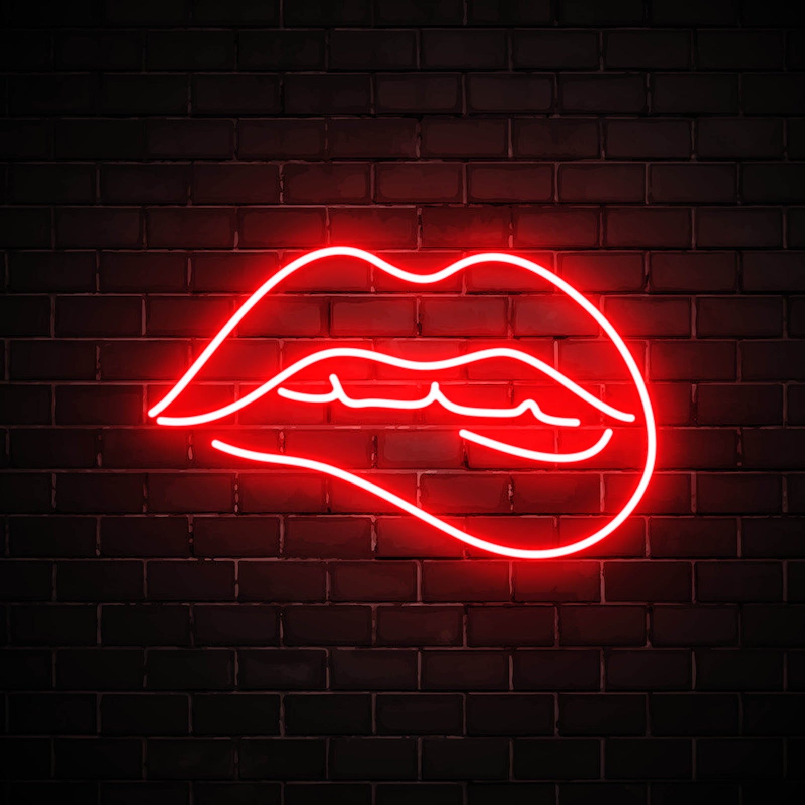 Bite My Lips Party Led Neon Sign