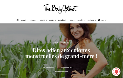 article the body optimist sur Mademoiselle Culotte