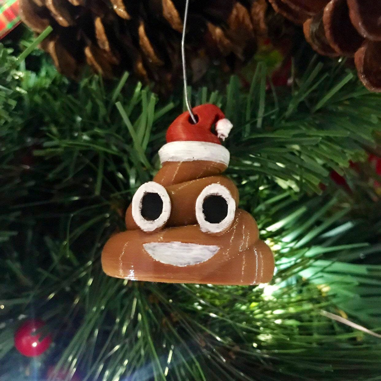 Christmas poop meme emoji decor Ornament | eBay