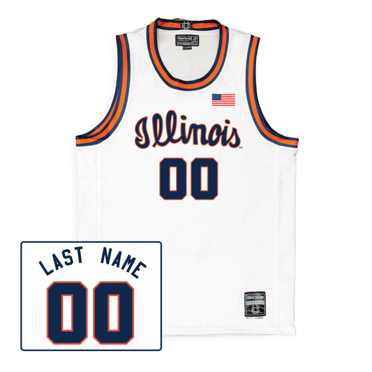 Illinois Illini Basketball Jersey #5 Deron Williams Men Sz XL