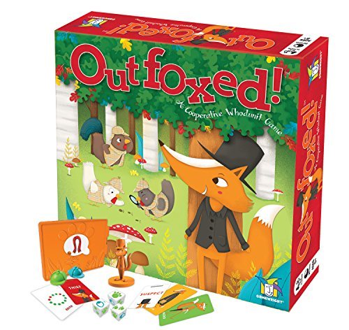 Gamewright Outfoxed! - A Cooperative Whodunit Game, 2-4 Players Ages 5+