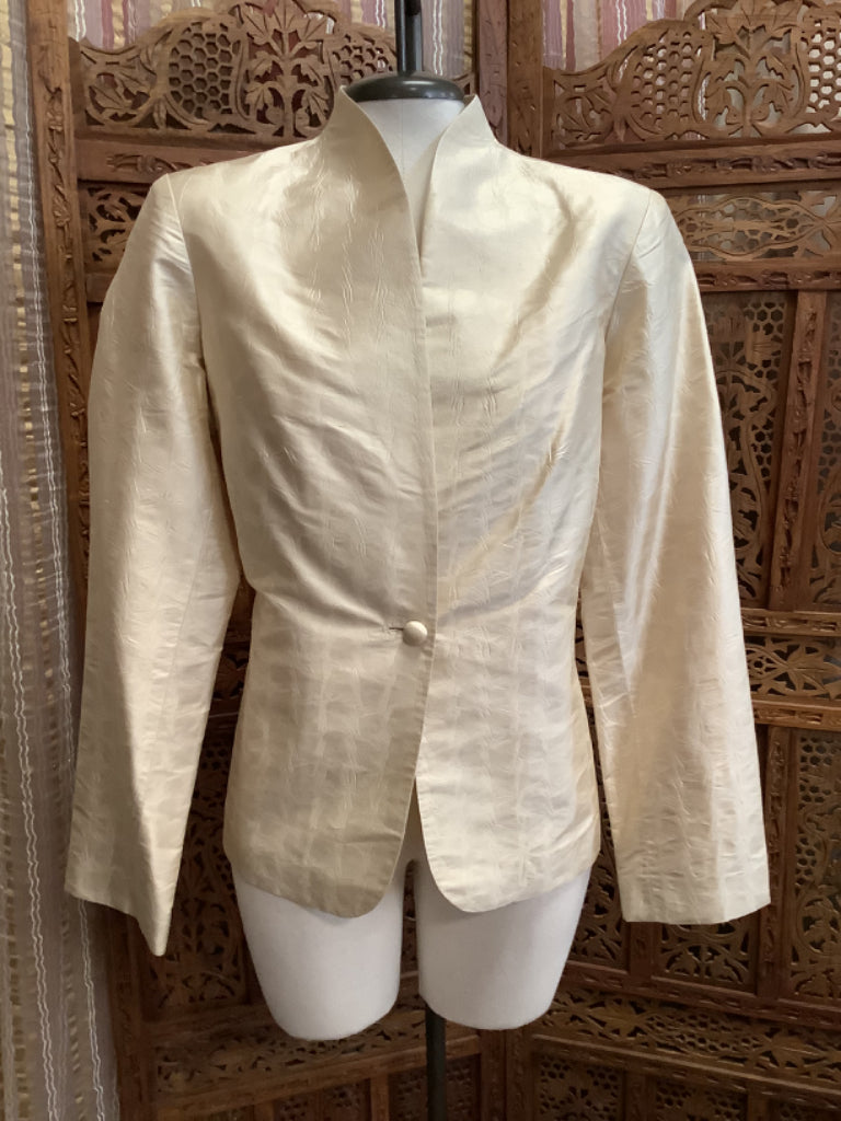 Connie Roberson Silk Blazer Jacket Sz Medium