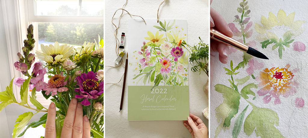 2022 Floral Art Calendar Maple Ridge Wendy Millard