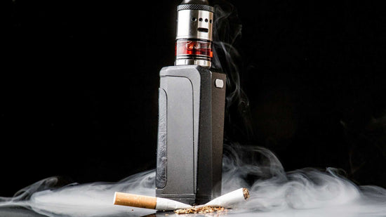 vape device crushing traditional cigarette