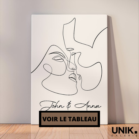 Tableau -One-Line-Kiss-Personnalise