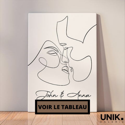 Tableau personnalisé couple, Mariage, Vinyle 33 tours – LIOW