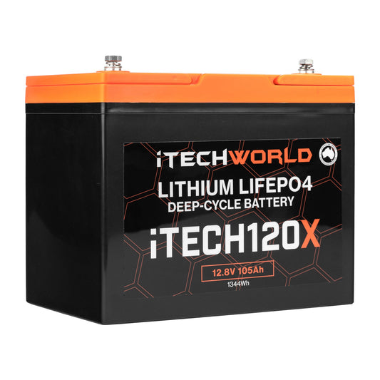 Itech100sx Slim 12V 100ah Lithium Lifepo4 Deep Cycle Battery – Voltage  Electrical Supplies