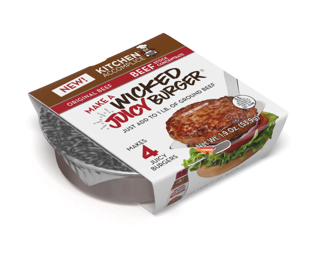 Springplank Bevestigen kiespijn Juicy Burger Add-In 12oz & 1.9oz | Wicked Juicy Burger — More Than Gourmet