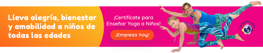 rainbow yoga espanol español niños niñas 