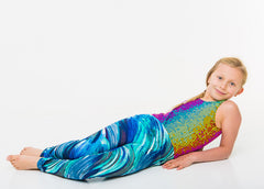 mermaid pose rainbow kids yoga teacher training