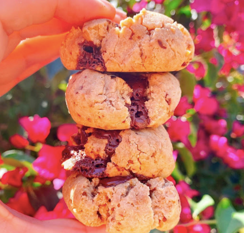 Galletas sin gluten con chispas de chocolate o cookies