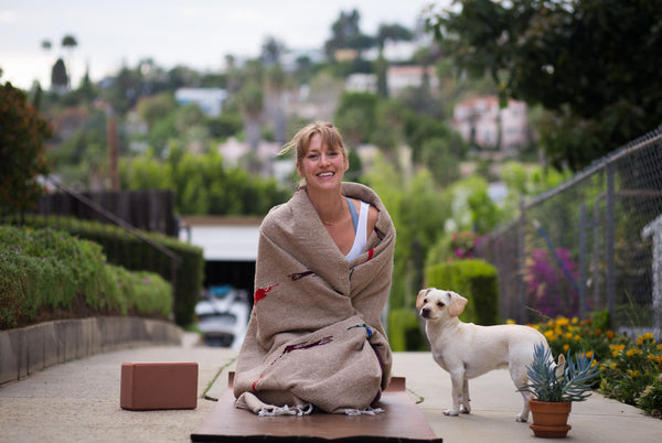 yoga with dog