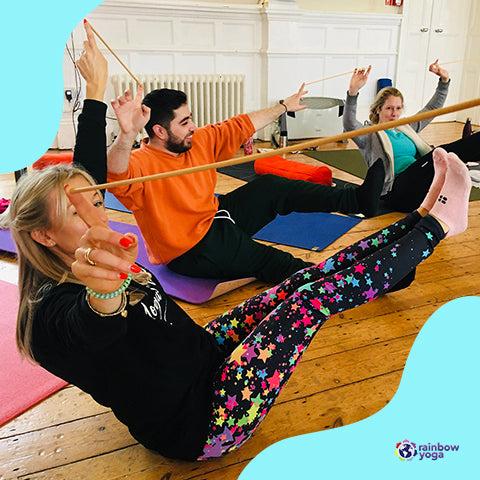 Yoga with props - Rainbow Yoga Training