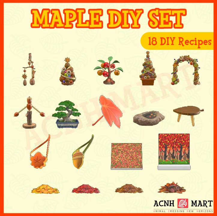 Maple Fall DIY Set ACNH MART