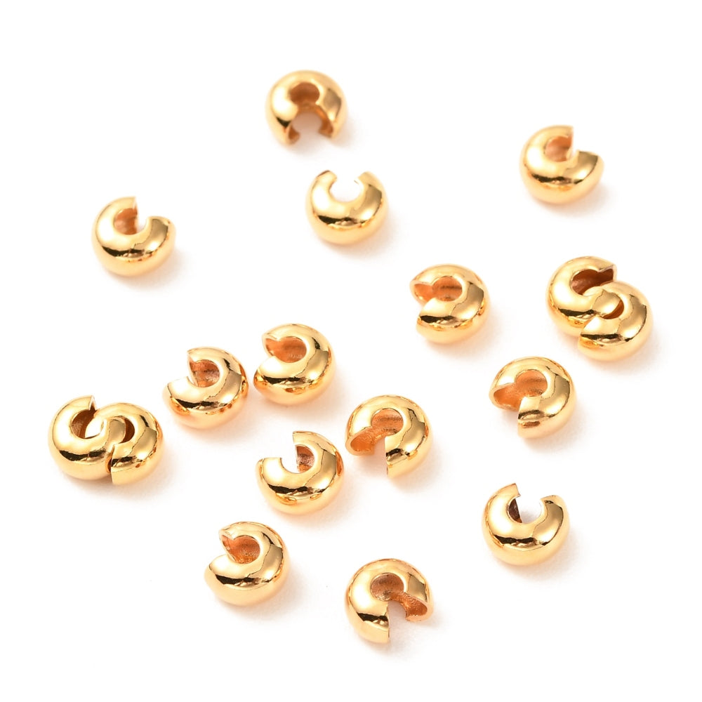 17mm 24K Gold Coated Ceramic Tube Beads - Gold - 10 or 30 – funkyprettybeads